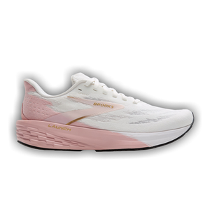 Brooks Wmns Launch 11 'White Gold Pink'
