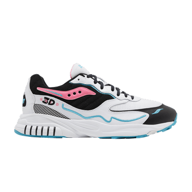 Saucony 3D Grid Hurricane 'White Black Pink'