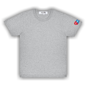 Comme des Garçons PLAY Double Heart T-Shirt 'Grey'