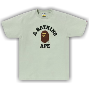 BAPE Pigment College Tee 'Green'