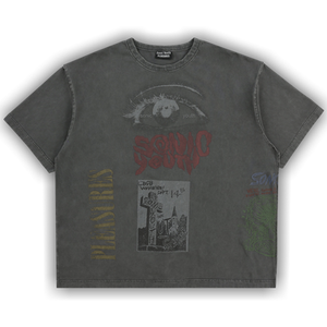 Pleasures Test Print Shirt 'Grey'