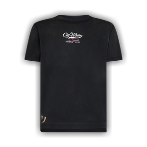 Off-White Wave Off Raw Slim Short-Sleeve Tee 'Black/White'