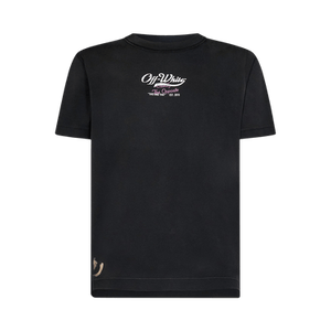 Off-White Wave Off Raw Slim Short-Sleeve Tee 'Black/White'