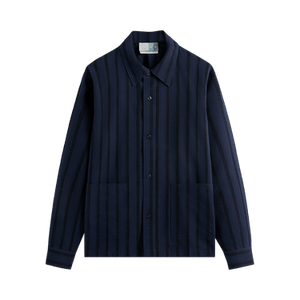 Kith Long-Sleeve Poplin Boxy Collared Overshirt 'Nocturnal'