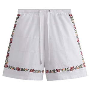 Kith Windowpane Eyelet Belmont Short 'White'
