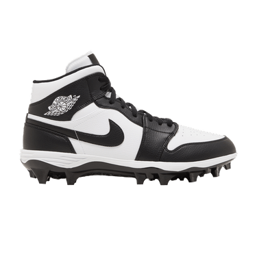 Air Jordan 1 Mid TD Cleat 'Black White' 2023