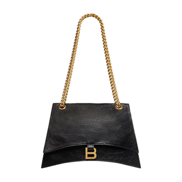Balenciaga Medium Crush Chain Bag 'Black'