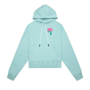 Palm Angels I Love PA Hoodie 'Light Blue'