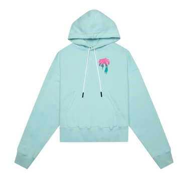 Palm Angels I Love PA Hoodie 'Light Blue'