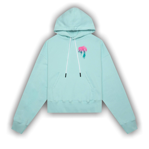 Palm Angels I Love PA Hoodie 'Light Blue'
