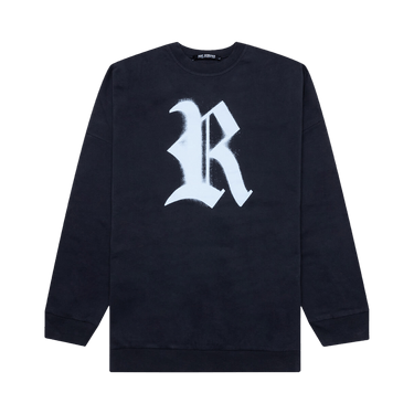 Raf Simons Printed R Crewneck Sweater 'Dark Navy'