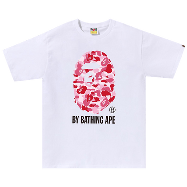 BAPE ABC Camo By Bathing Ape Tee 'White/Pink'
