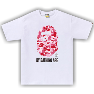 BAPE ABC Camo By Bathing Ape Tee 'White/Pink'
