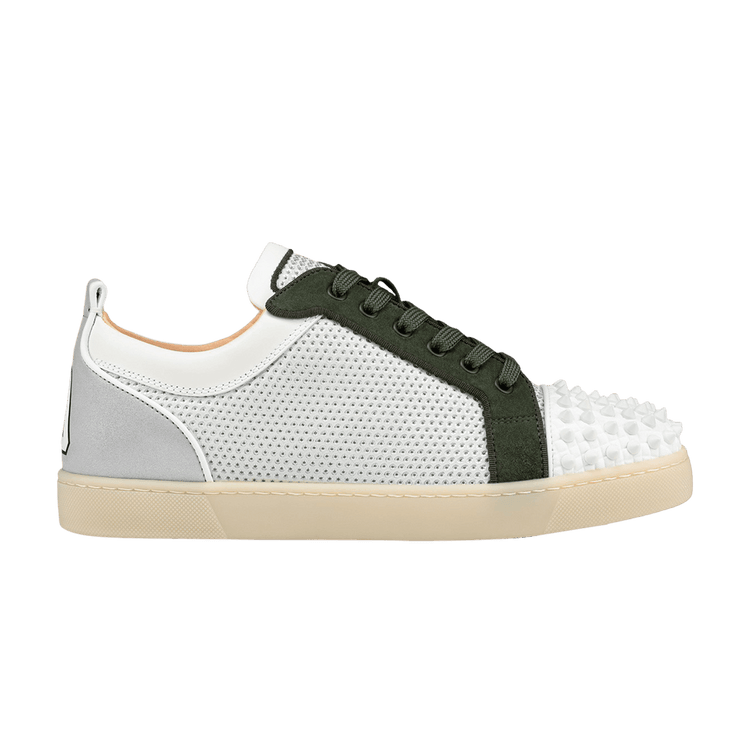 Christian Louboutin Varsijunior Spikes Low 'White Green' 1230192 CMA3