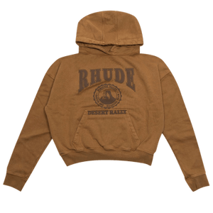 Rhude Cropped Desert Valley Hoodie 'Camel'