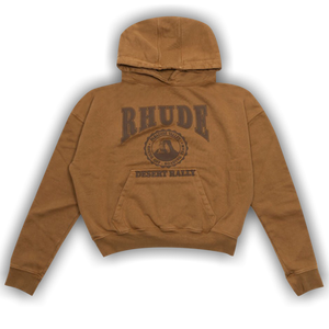Rhude Cropped Desert Valley Hoodie 'Camel'