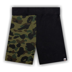 BAPE 1st Camo Back Shark Sweatshorts 'Black/Green'