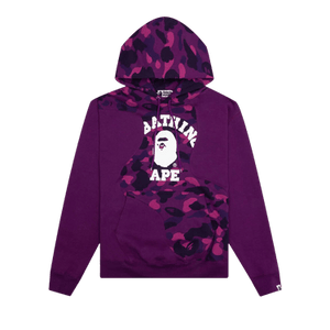 BAPE Color Camo College Cutting Relaxed Fit Hoodie 'Purple'