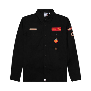 BAPE Relaxed Fit Boyscout Shirt 'Black'