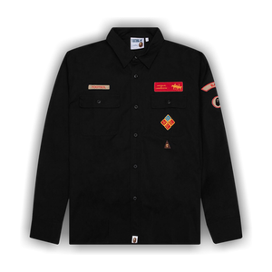 BAPE Relaxed Fit Boyscout Shirt 'Black'