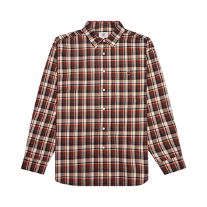 BAPE Mini Check Loose Fit Shirt 'Red'