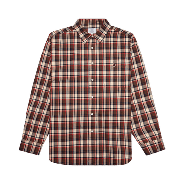 BAPE Mini Check Loose Fit Shirt 'Red'