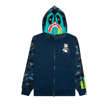 BAPE Color Camo Panda Full Zip Hoodie 'Navy'
