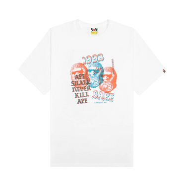 BAPE Pigment Three Ape Head Tee 'White'