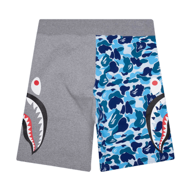 BAPE ABC Camo Side Shark Sweatshorts 'Blue/Grey'