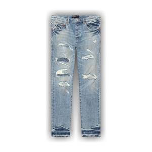 PURPLE BRAND Low Rise Skinny Jeans 'Light Indigo'