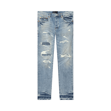 PURPLE BRAND Low Rise Skinny Jeans 'Light Indigo'