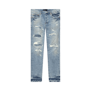 PURPLE BRAND Low Rise Skinny Jeans 'Light Indigo'