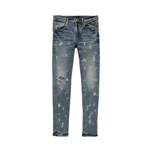 PURPLE BRAND Low Rise Skinny Jeans 'Mid Indigo/Acid Bleach'