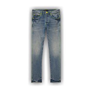 PURPLE BRAND Low Rise Skinny Jeans 'Light Indigo/Neon'