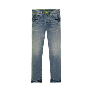 PURPLE BRAND Low Rise Skinny Jeans 'Light Indigo/Neon'