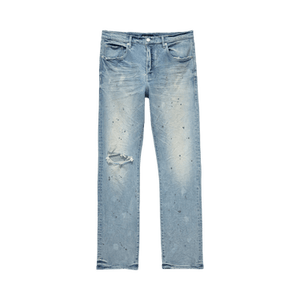 PURPLE BRAND Mid Rise Straight Jeans 'Light Indigo/Acid Bleach'