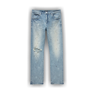 PURPLE BRAND Mid Rise Straight Jeans 'Light Indigo/Acid Bleach'