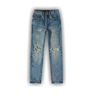 PURPLE BRAND Mid Rise Straight Jeans 'Vintage Aged Indigo/Blowout'
