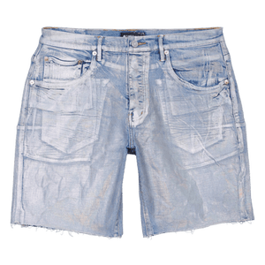 PURPLE BRAND Iridescent Shorts 'Light Indigo/Pearl'