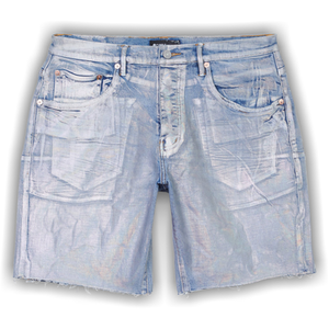 PURPLE BRAND Iridescent Shorts 'Light Indigo/Pearl'