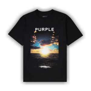 PURPLE BRAND Textured Jersey T-Shirt 'Black'