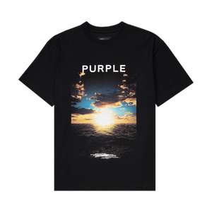 PURPLE BRAND Textured Jersey T-Shirt 'Black'
