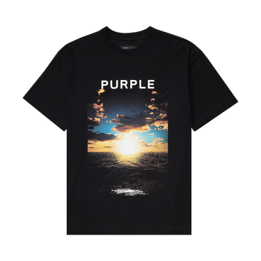 PURPLE BRAND Textured Jersey T-Shirt 'Black'