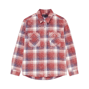 PURPLE BRAND Plaid Woven Shirt 'Red/Navy/White'
