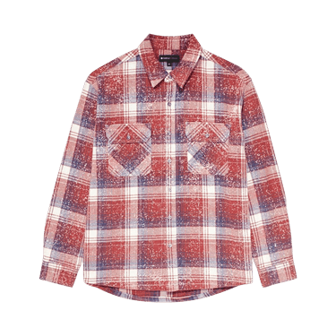 PURPLE BRAND Plaid Woven Shirt 'Red/Navy/White'