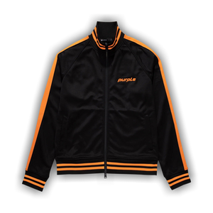 PURPLE BRAND Track Jacket 'Black Beauty/Orange'