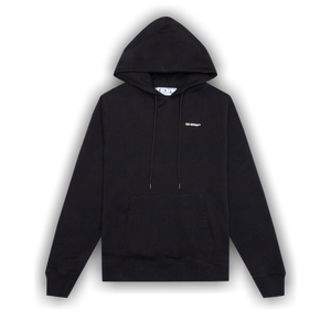 Off-White Wave Outline Diagonal Slim Hoodie 'Black/White'
