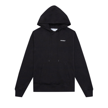 Off-White Wave Outline Diagonal Slim Hoodie 'Black/White'