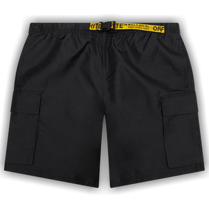 Off-White Classic Industrial Cargo Swimshorts 'Black/Yellow'