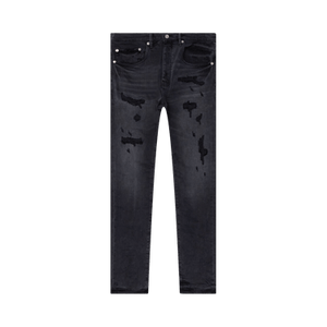 PURPLE BRAND Quilted Destroy Pocket Jeans 'Black'